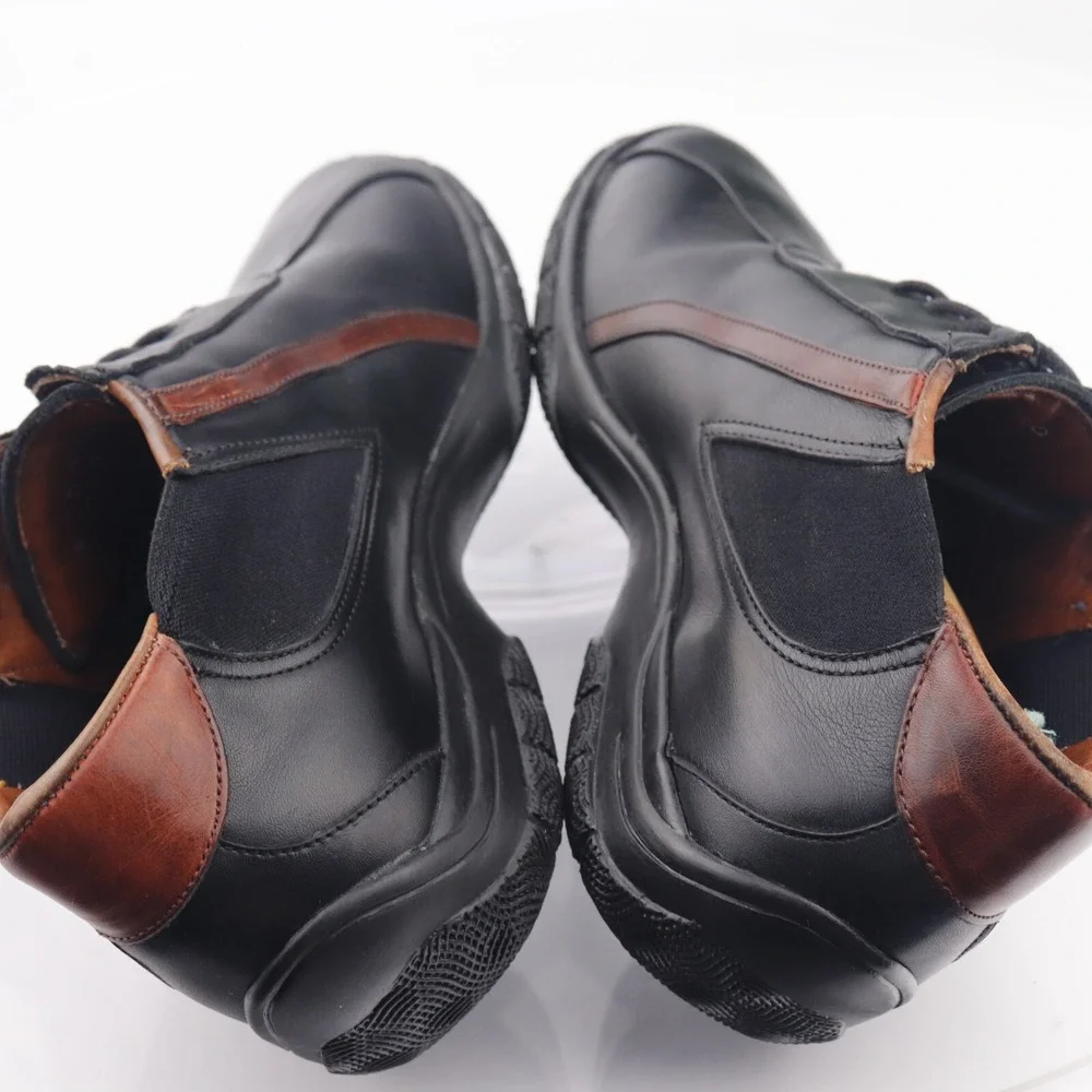 Allen Edmonds Shoes Mens Rambler Driving Sneakers Size 8 Black Leather Lace Up